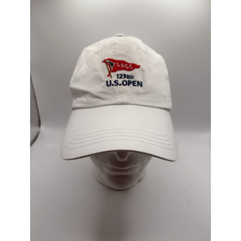 Los Angeles Country Club LACC 123rd US Open Ahead Adjustable Golf Hat Cap White